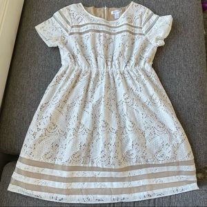 Motherhood Maternity White Lace Dress